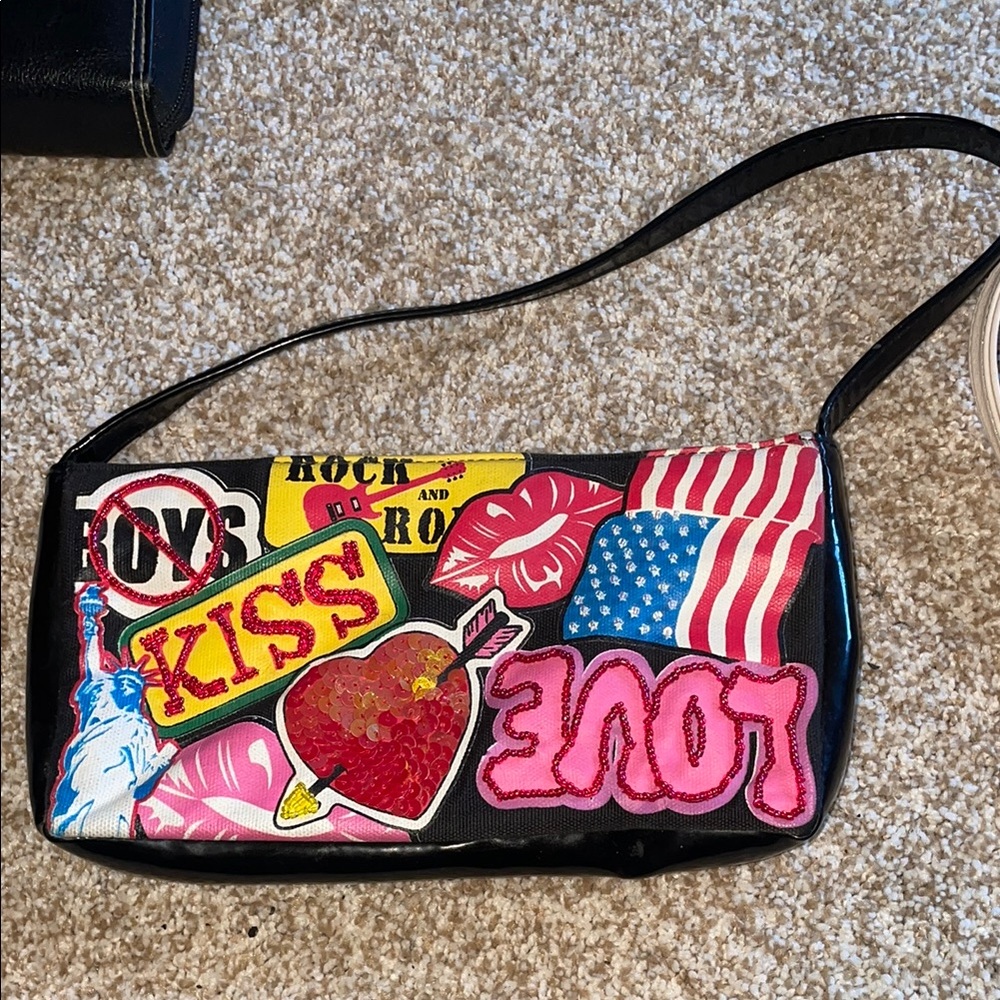 Colorful Graphic Shoulder Bag